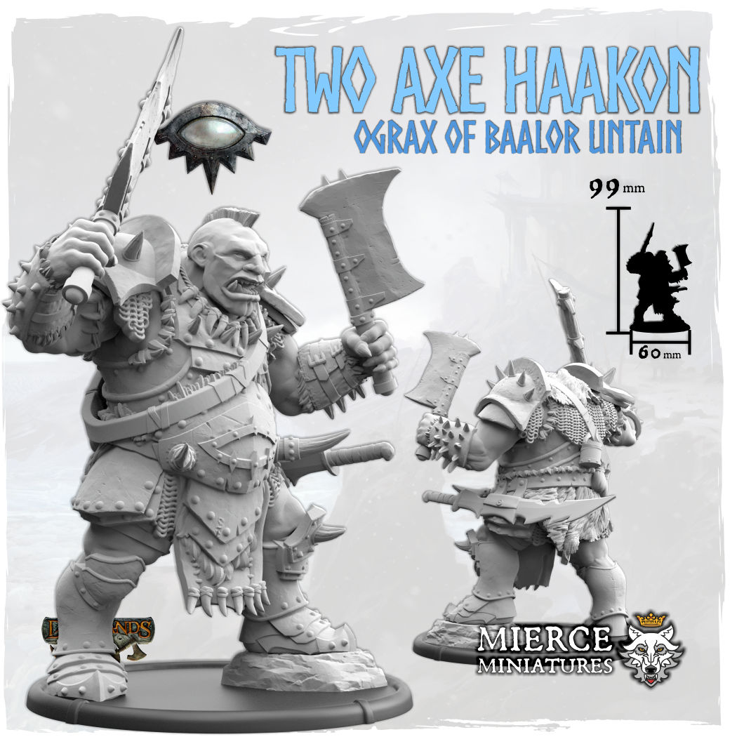 Fomoraic Two Axe Haakon, Ograx Untain